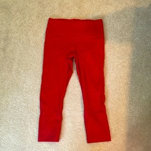Brand new Under Armour red Capri leggings sportswear